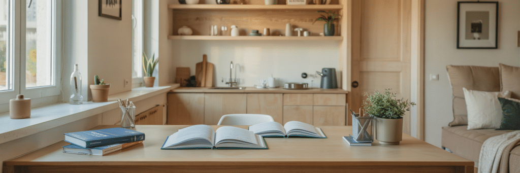 Studio étudiant meublé adapté aux révisions d’un étudiant en PASS à Nancy